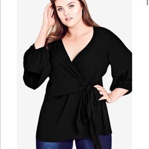 Desire Faux Wrap Shirt